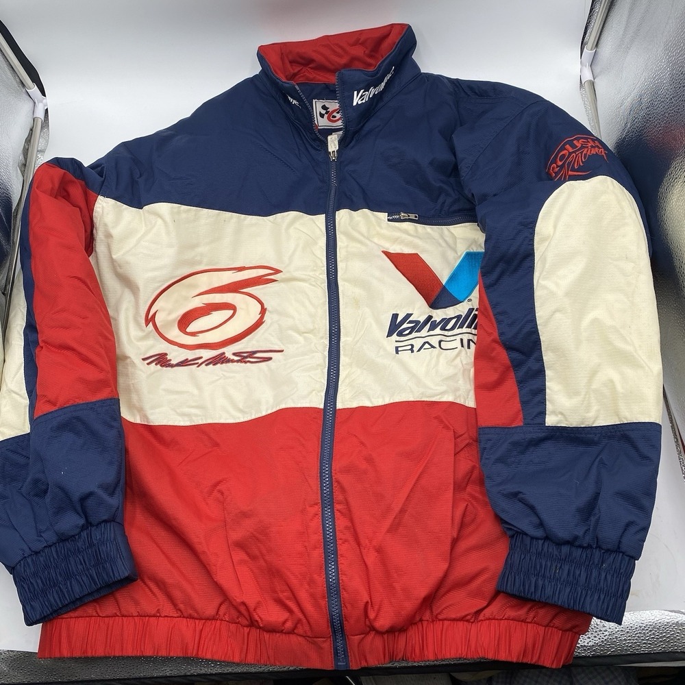 Vintage Mark Martin Valvoline NASCAR Jacket Men's 2XL Chase Authentics Roush
